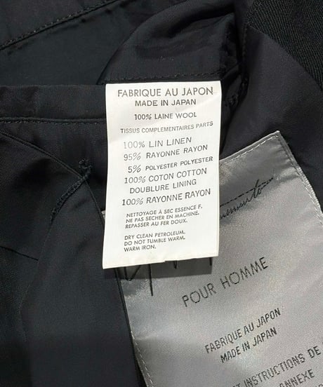 1995SS yohji yamamoto pour homme vintage ダブルジャケット（HB-J48-104）