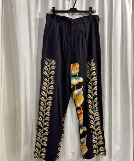 1997SS yohji yamamoto pour homme 花柄パンツ（HU-P05-262）