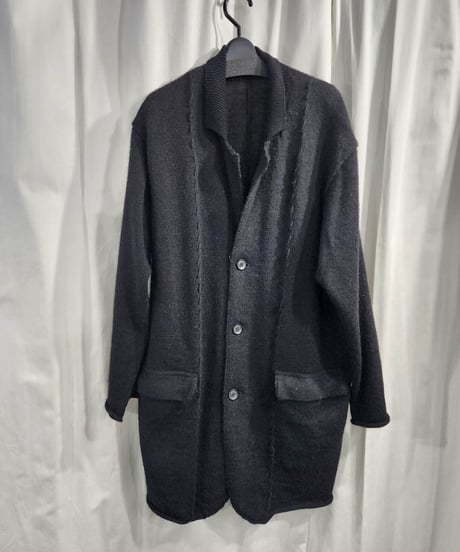 2020aw yohji yamamoto pour homme 黒 デザインニット  (HR-K74-193)