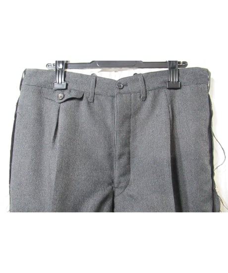 95aw yohji yamamoto pour homme vintage 鹿鳴館期 グレーストライプダメージ加工セットアップ（HE-J64-119）