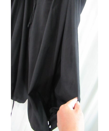 2014AW yohji yamamoto pour homme 黒 デザインバルーンパンツ　HF-P25-100