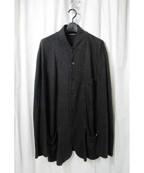 10ss yohji yamamoto pour homme 麻 スタンドカラージャケット（HJ-J60-352）