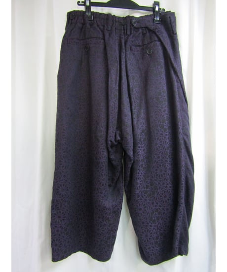 15ss yohji yamamoto pour homme 紫 ラップパンツセットアップ HU-J07-012