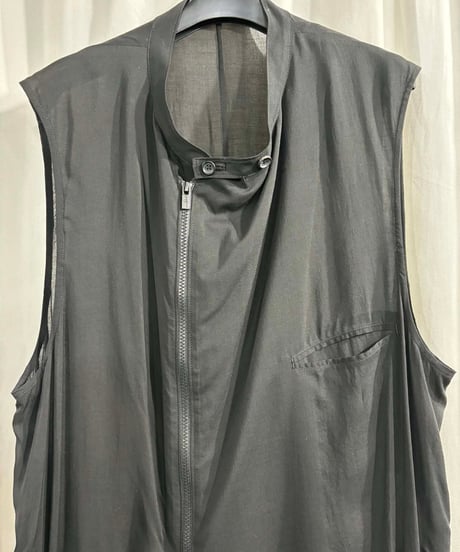 2025SS yohji yamamoto pour homme ロングベスト（HP-V05-233）