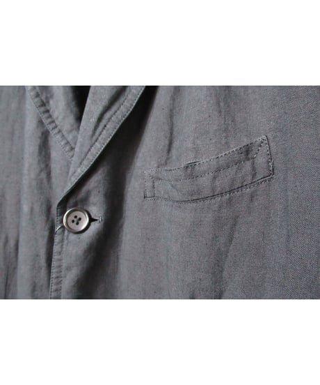 04ss yohji yamamoto pour homme 麻 ステッチデザインジャケット（HZ-J32-300）