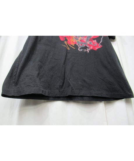 yohji yamamoto +noir BLACK Scandal プリントデザイン 半袖カットソー（NN-T29-094）