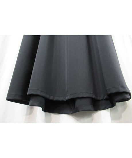 Y’s yohji yamamoto ウエストニット切り替えデザイン ロングフレアスカート（YK-S18-116）