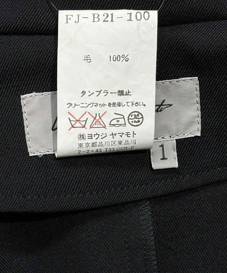 2010SS yohji yamamoto femme デザインジャケット（FJ-B21-100）