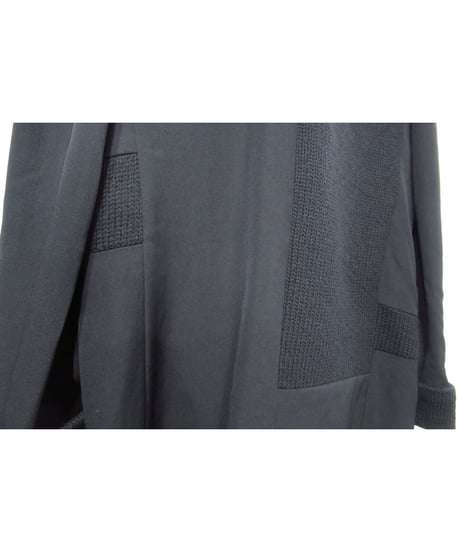 07aw yohji yamamoto pour homme ロゴ メッセージデザイン ニット切り替えジャケット（HX-J35-101）