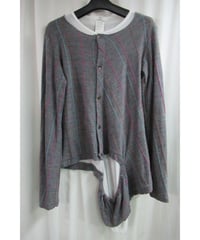 Y's yohji yamamoto レイヤードデザインカットソーカーディガン YU-T65-973