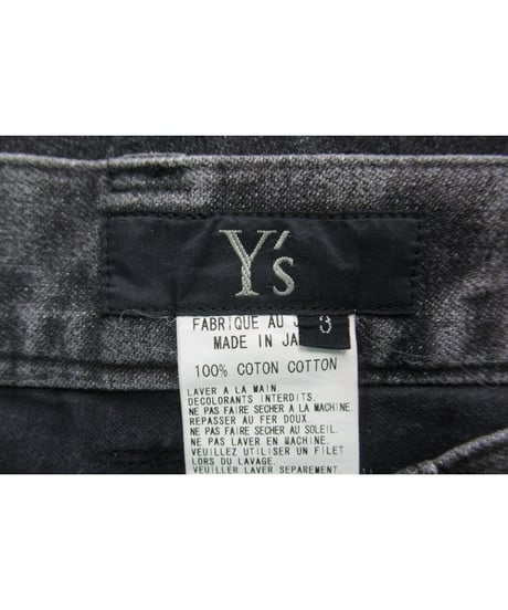 Y’s yohji yamamoto バックポケットデザインデニムパンツ YX-P20-032