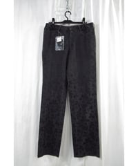 2007SS タグ付き yohji yamamoto +noir シルク ジャガードパンツ（NT-P02-409）