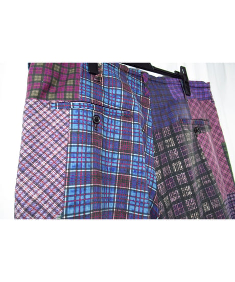16aw yohji yamamoto pour homme パッチワークプリントデザインパンツ（HR-P70-162）