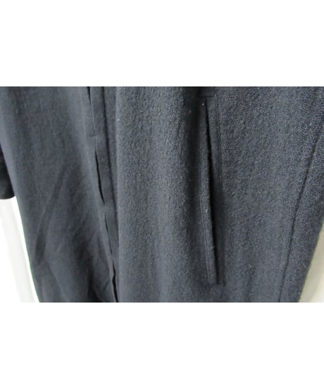19aw yohji yamamoto pour homme フライフロントデザイン ウール ロングブラウス（HC-B23-106）