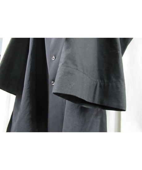 18ss yohji yamamoto pour homme 素材切替えデザイン ラグランスリーブブラウス（HW-B24-809）