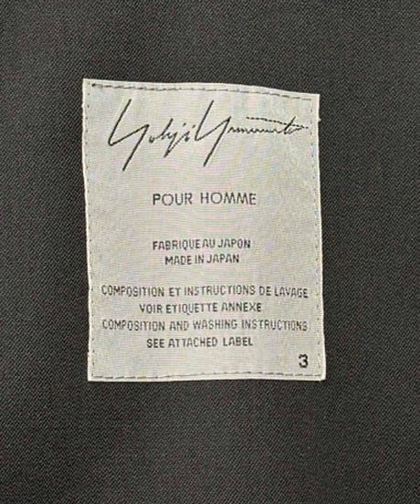 2013AW yohji yamamoto pour homme フーテッドコート（HQ-C13-100）