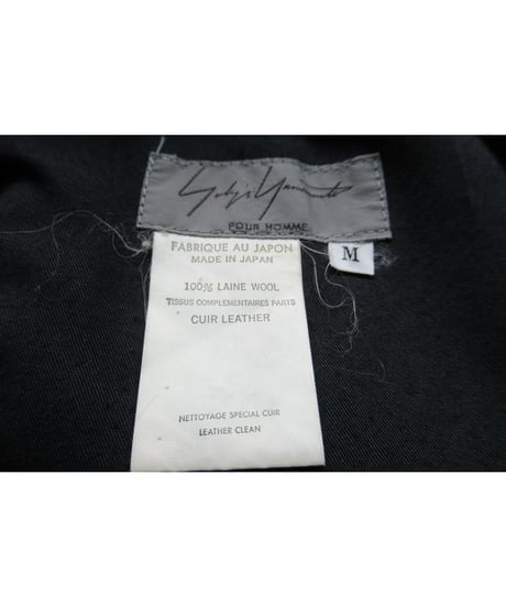 96aw yohji yamamoto pour homme vintage バックポケットデザイン テーパードパンツ（HG-P38-806）