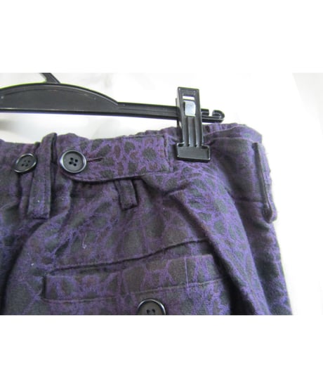 15ss yohji yamamoto pour homme 紫 ラップパンツセットアップ HU-J07-012