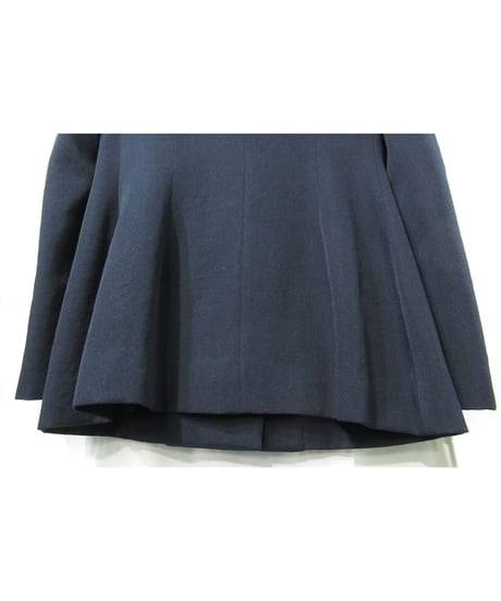 04aw yohji yamamoto femme 紺 ポケットデザイン ダブルジャケット（FJ-J06-803）