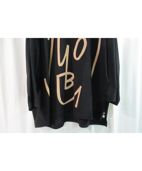 17aw BLACK and BLACK yohji yamamoto +noir  プリントデザインカットソー NK-T57-073
