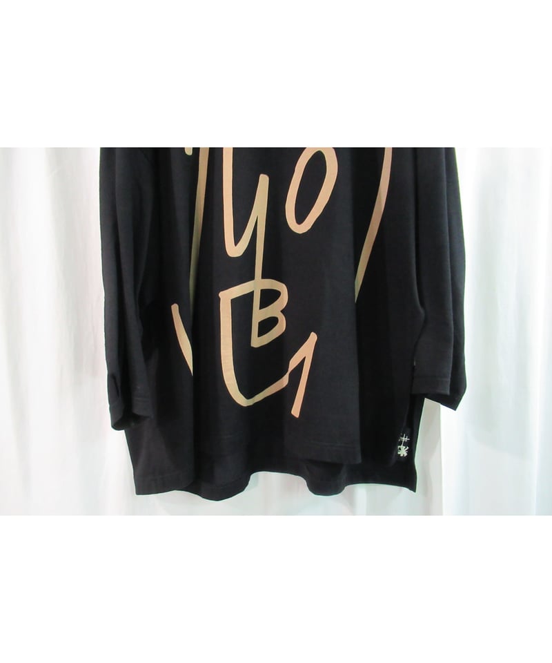 B Yohji Yamamoto ビー ヨウジヤマモト 17AW BLACK AND BLACK プリントTシャツ NK-T57-073 ブラック 2 Yohji Yamamoto - B Yohji Yamamoto ビー ヨウジヤマモト 17AW BLACK