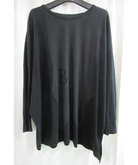 17ss BLACK and BLACK yohji yamamoto +noir 黒 顔料プリントカットソー ND-T61-074