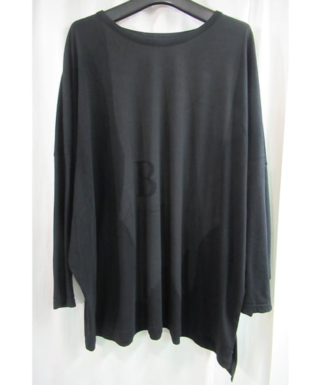 17ss BLACK and BLACK yohji yamamoto +noir 黒 顔料プリントカットソー ND-T61-074