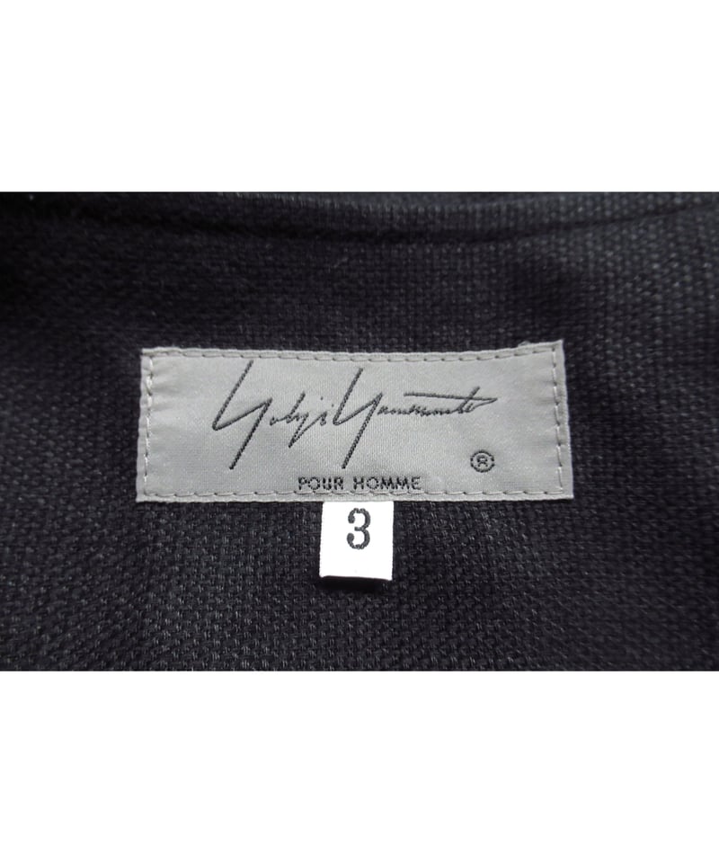 17ss yohji yamamoto pour homme 半身ストライプ レイヤードデザイ