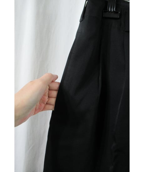 LQ yohjiyamamoto 裾ダブル シンプルワイドパンツ 0363-08-100-98