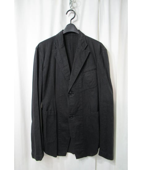 16ss yohji yamamoto pour homme 綿 麻 燕尾デザインジャケット（HO-J77-057）