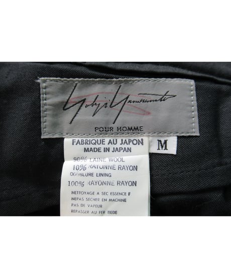 95aw yohji yamamoto pour homme vintage 鹿鳴館期 ダブルジャケット セットアップ（HE-J52-108）