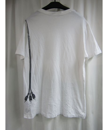 Y-3 yohji yamamoto Vネックバックプリントカットソー 3C-3