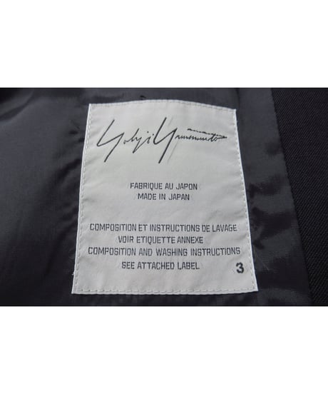 14ss yohji yamamoto femme 襟デザイン ダブルジャケット（FG-J09-100）