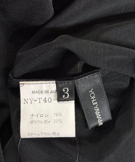 2005SS yohji yamamoto +NOIR シースルーカットソー（NY-T40-600）