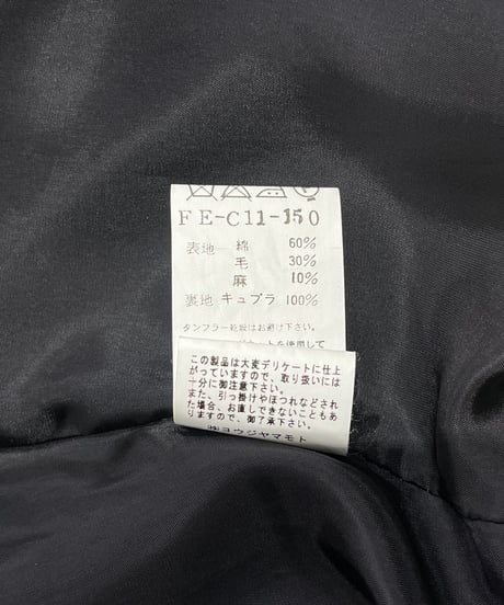 2008AW yohji yamamoto femme スナップ釦コート（FE-C11-150）