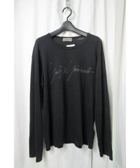 14aw yohji yamamoto pour homme 点字ロゴプリント カットソー（HF-T23-079）