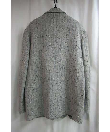 01aw yohji yamamoto pour homme ギャングスター 襟デザインツイードジャケット HV-J41-131