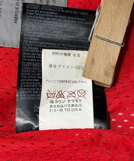 難あり Yohji Yamamoto ×DAINESE ライダースブルゾン（H-Y-235xxx）