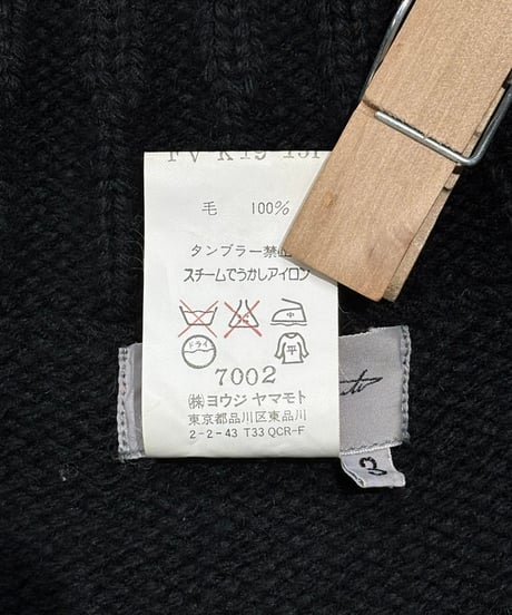 2001AW yohji yamamoto femme デザインロングニットカーディガン （FV-K19-151）