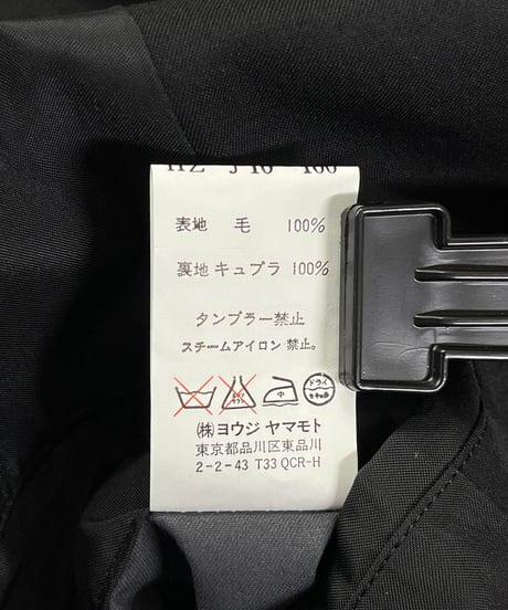 2023SS yohji yamamoto pour homme ロングベスト（HZ-J10-100）