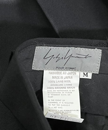 未使用 1998AW yohji yamamoto pour homme 2タックパンツ（HY-P17-999）