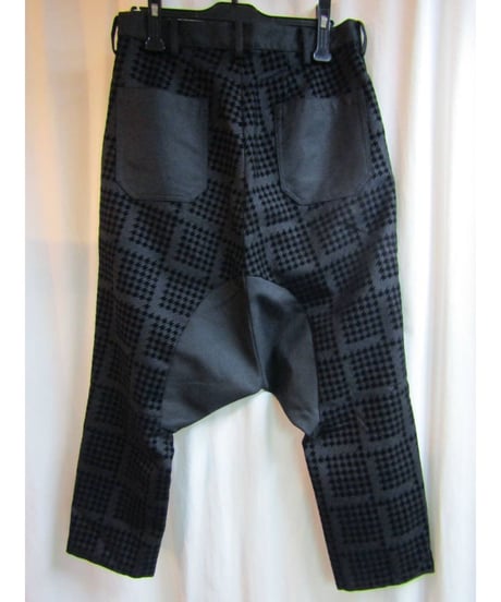 Y's yohji yamamoto 千鳥格子サルエルパンツ YV-P52-820