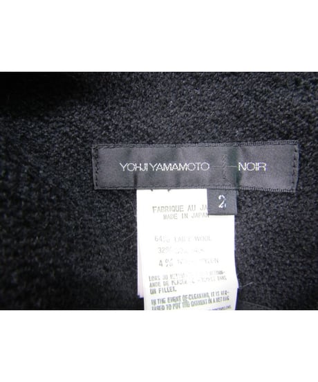 yohji yamamoto +noir 裾切りっぱなしAラインスカート NU-S19-173