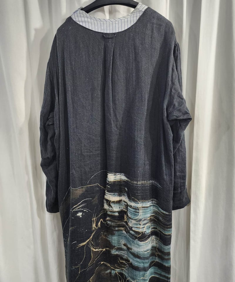 2020ss yohji yamamoto pour homme 麻 デザインロングブラウス(