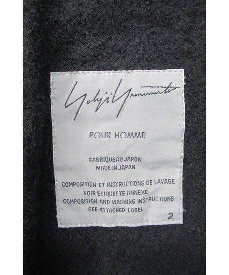 15aw yohji yamamoto pour homme ファスナーデザインジャケット HY-J69-131