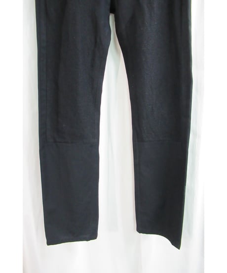 Y's for men yohji yamamoto 黒 異素材切り替えデザインパンツ MN-P14-814