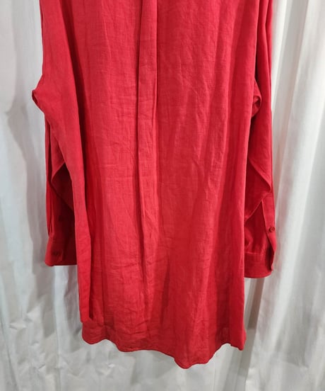 Y's for men yohji yamamoto 赤 麻 ロングブラウス MK-B23-300