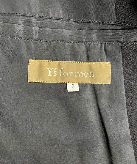 Y's for men yohji yamamoto 3釦デザインジャケット（MK-J07-102）