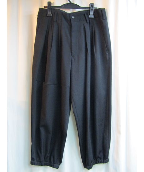17ss yohji yamamoto POUR HOMME 裾ゴムシャデザインパンツ