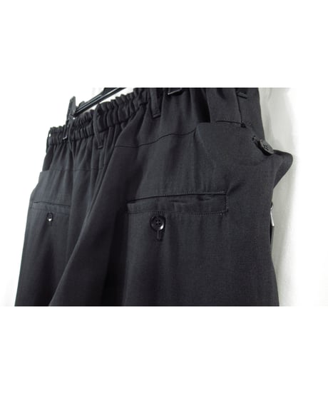 14aw yohji yamamoto pour homme GOTHICチャーム付き テーパードパンツ（HF-P11-100）